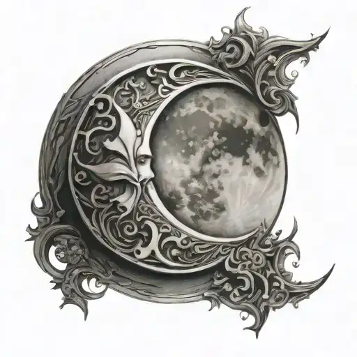 Moon Symbol Made