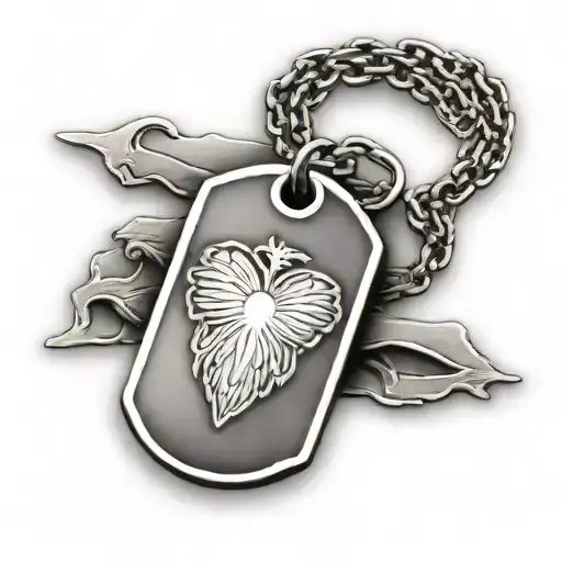 Heart Military Dog Tag