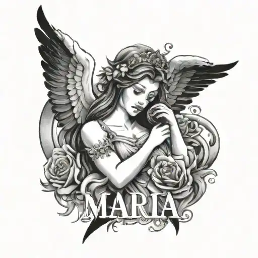 The Name Maria With Some Angels Or Simething With The Heaven