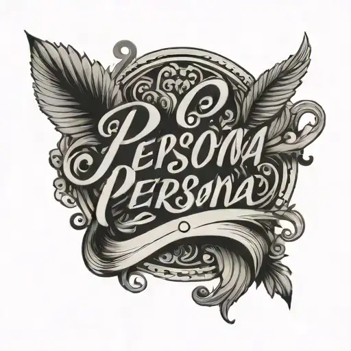 Lettering Tattoo Persona Non Grata