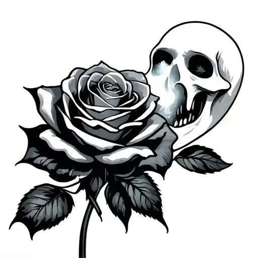 A Ghost Smelling A Rose