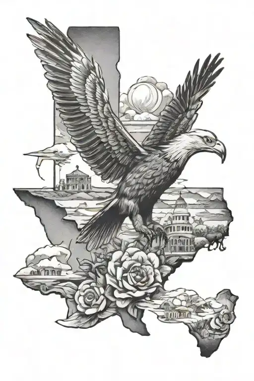 Texas History And Wildlife Half Sleeve