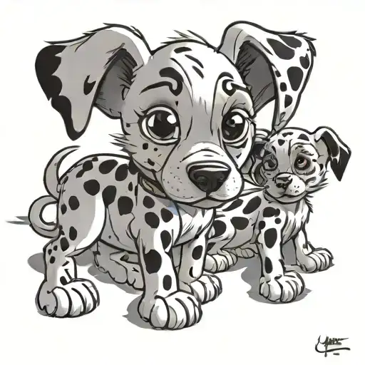 Panpan Aristochats 101 Dalmatians Puppies Cartoon