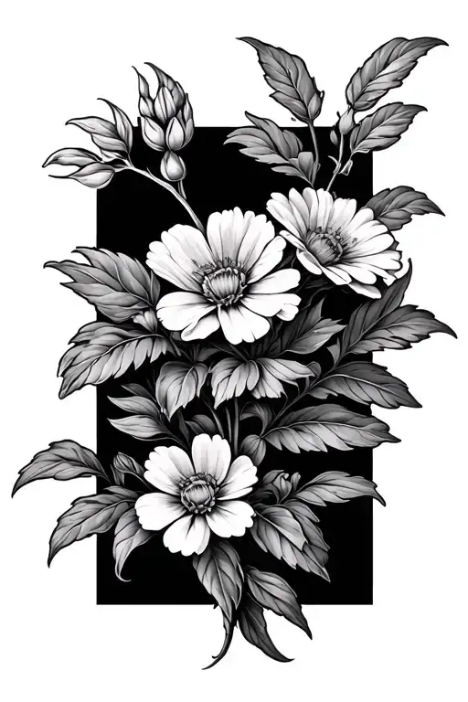 Plant Growing With Flowers Intertwined