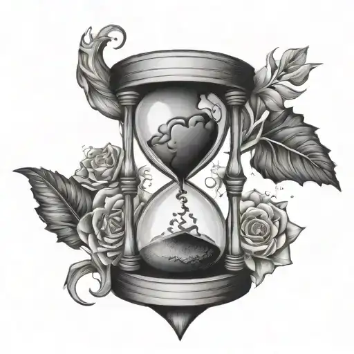Hourglass With Heart And Brain