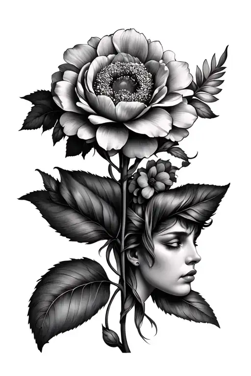 Gemini Twins Represented With Flowers Not People