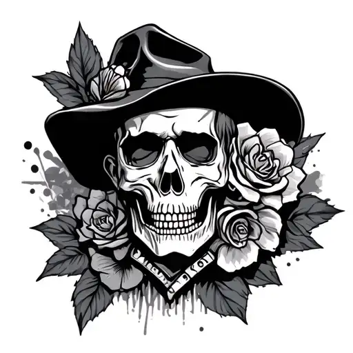 Gangster Style Tattoo Design