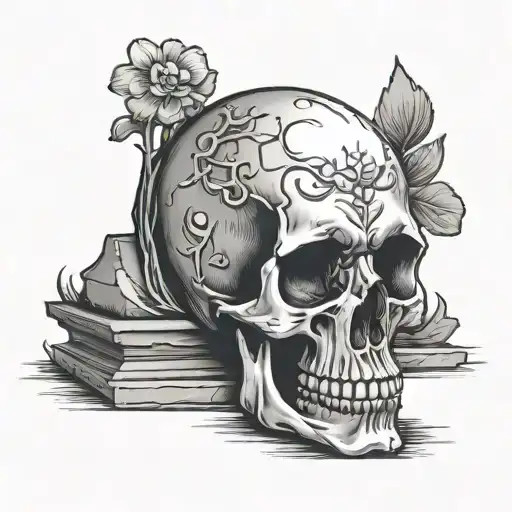 Skull Headstone Memory