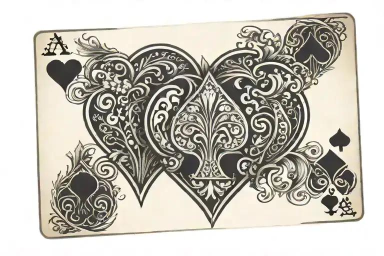 Two Aces Of Hearts Playing Card