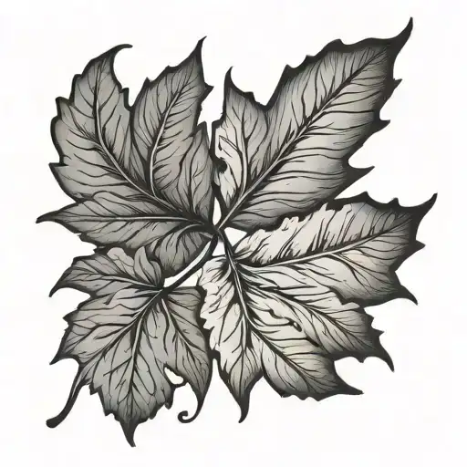 Leaf Tattoo Featuring