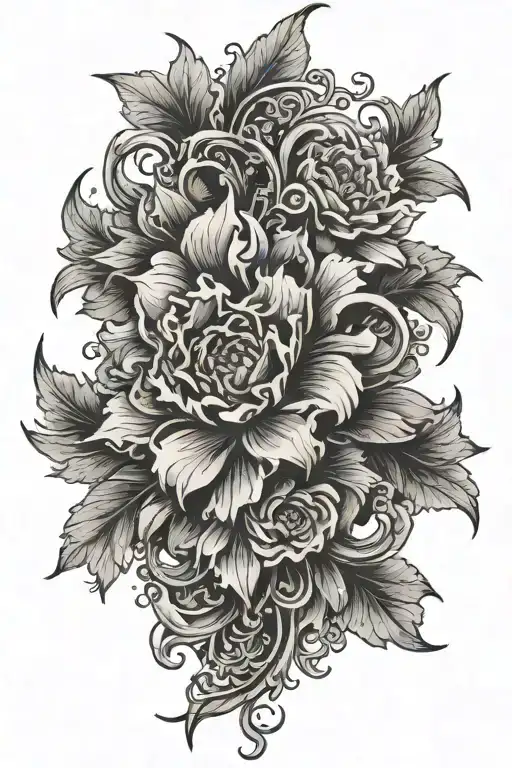 Dainty Spine Tatoo Design