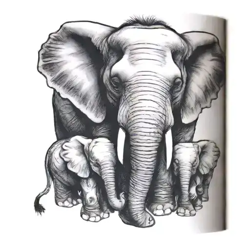 Genealogy Book Family Elephant Baby