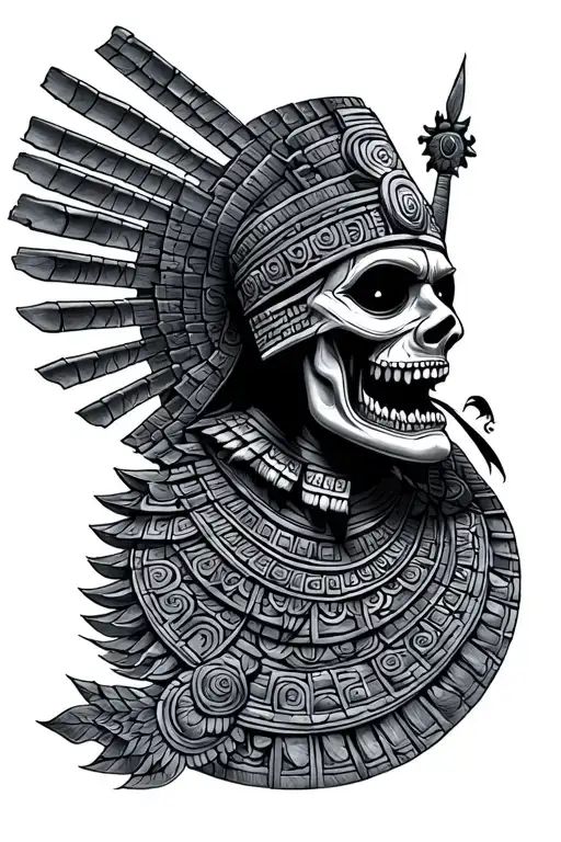 Mayan Underworld Tatto Horror