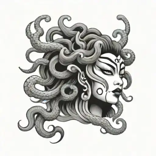 Kabuki Style Medusa Head