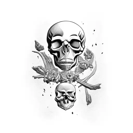 Full Body Made Of Skull