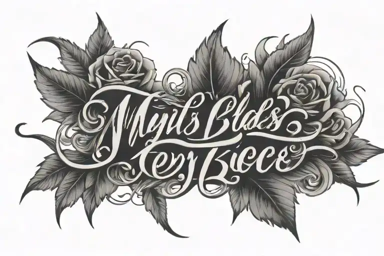 Script Font Name Myles