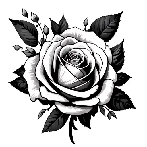 Belle Disney Princess With Huge Rose