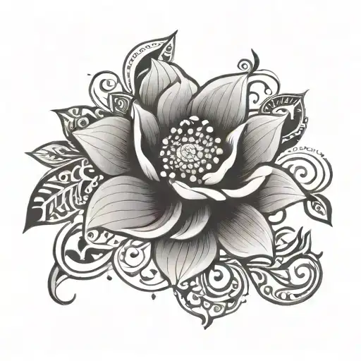 Flower And Ethnic Bracelet