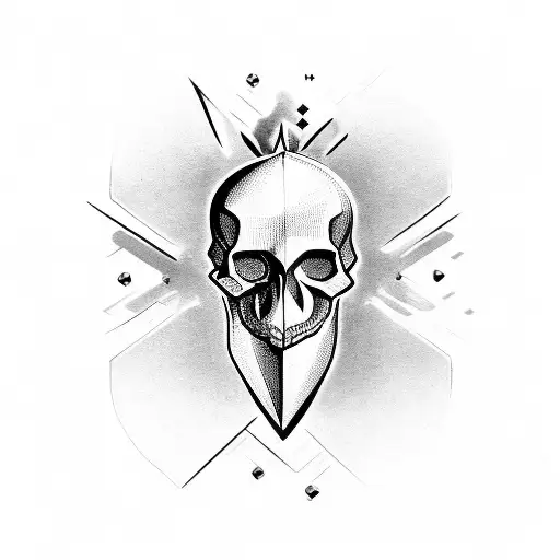 Heart Skull Diamond