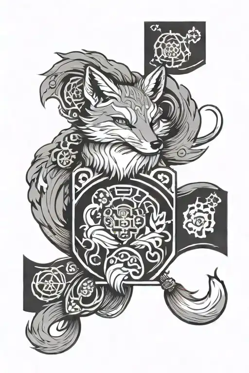 Fox Inside Omamori Charms