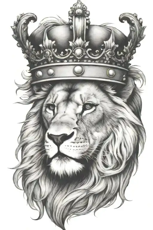 Lion Crown Quote Written