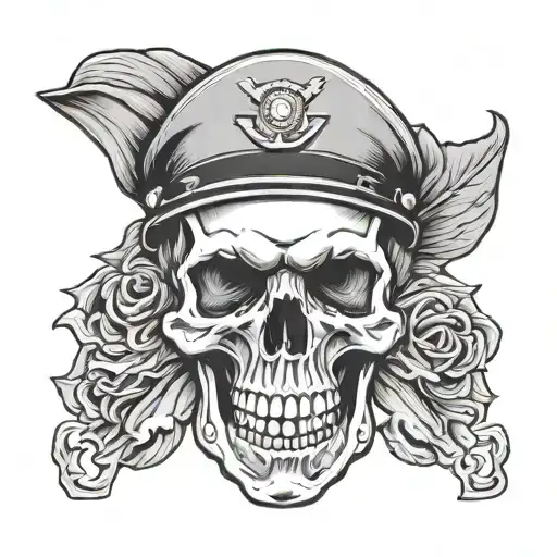 Marine Corp Human Skull