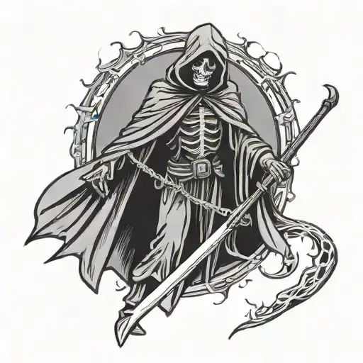 1997 Old School English And Grim Reaper