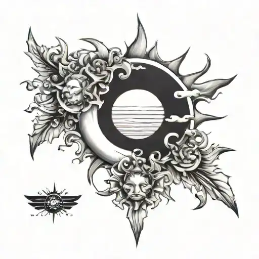 When The Sun Shines Well Shine Togather With Halft Sun