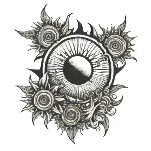 Sun Rising Above 4 Rings