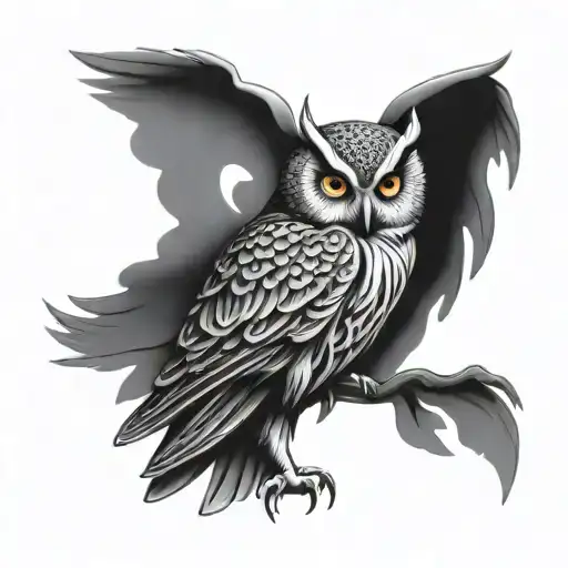 Mystical Owl Sitting