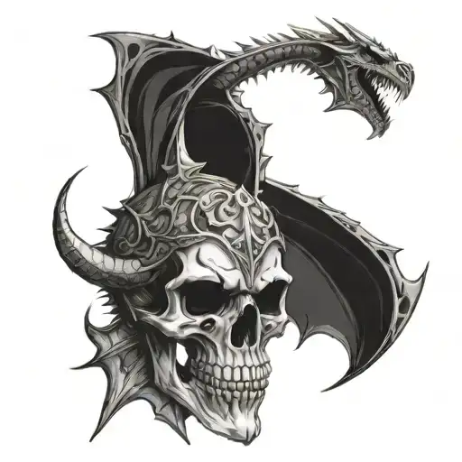 Dragon Slayer Skull Dead Eyes