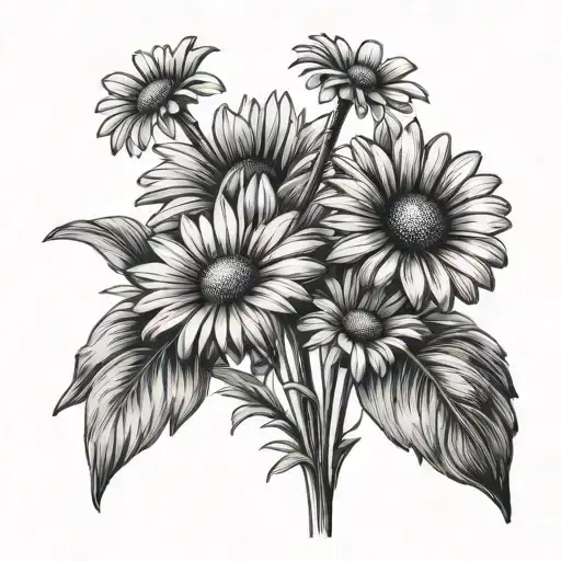 Daisy Flowers With Stems