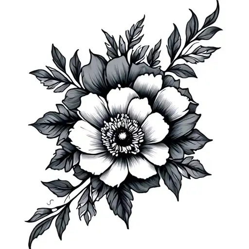 Western Floral Half Sleeve