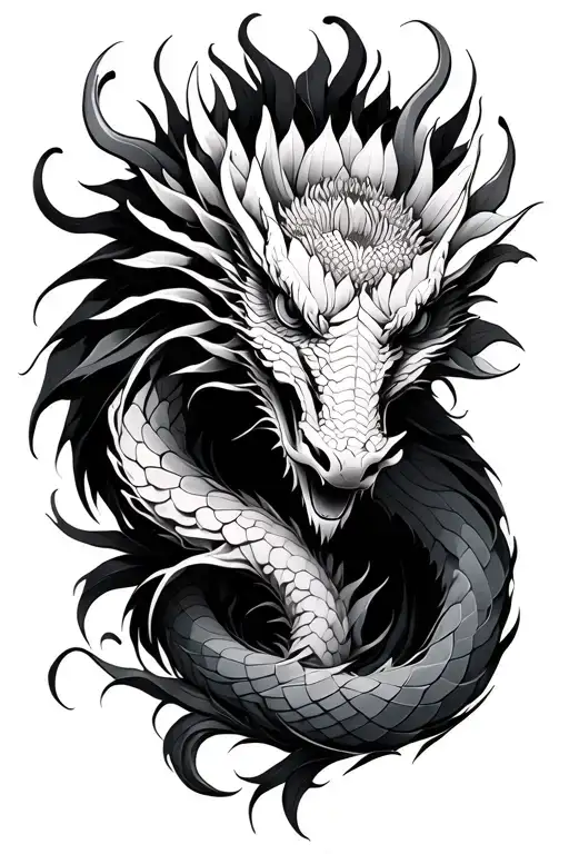 Dragon Flowers Wrapped