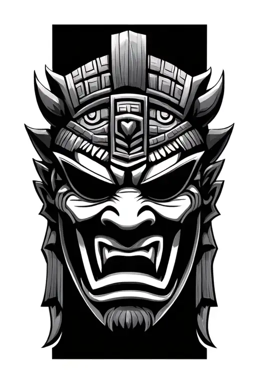Oni Mask Mayan