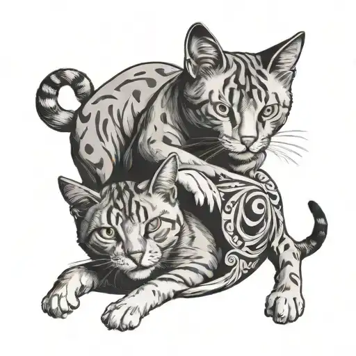 Cat Fucks Cat Playing