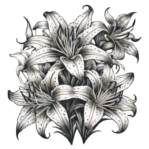 White Spider Lillies