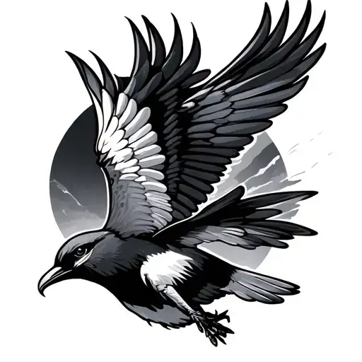 Flying Bird From The Name Fil