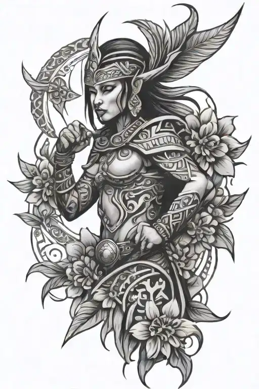 Tribal Flower Warrior