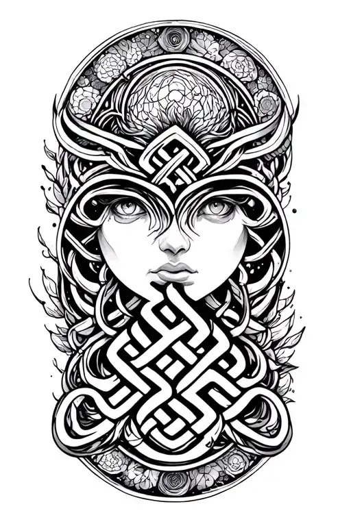 Universe All Beings Endless Knot Intelligence Strength And Mind All In A Fine Line