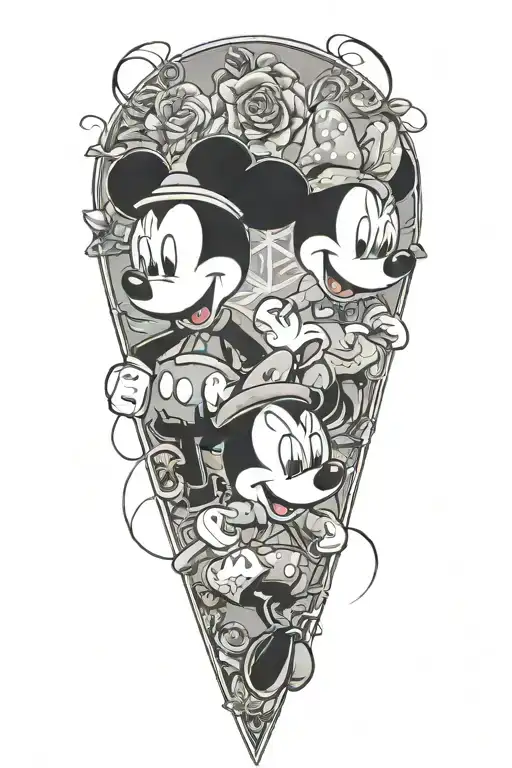 Mickey And Minnie Chicano Style