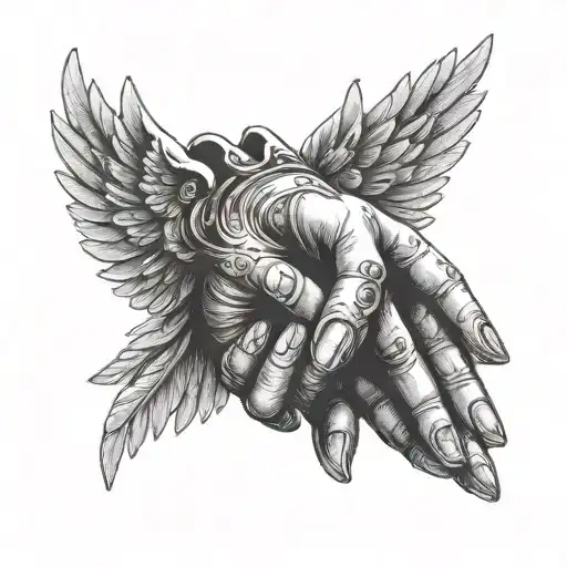 Hand Of An Angel Grabing