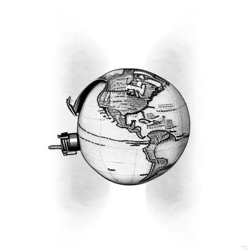 Globe Saying The World Is Yours
