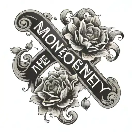 Blooming Flowers Sprouting The Word Money