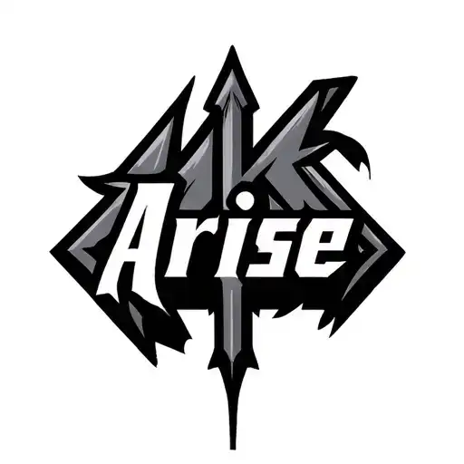 Arrow Made Of Text Arise