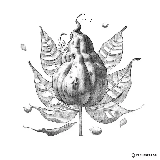 Plant Motif Tobacco And Sweet Potato