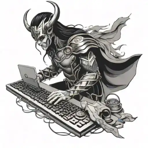 Loki Is Scamming With Computer And Keyboard Transforming