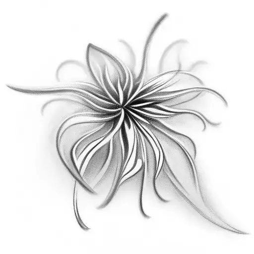 Police Badge Morphing Into A Red Spider Lily