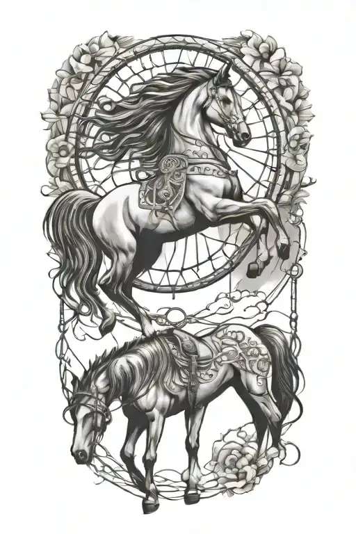 Horse And Dream Catcher