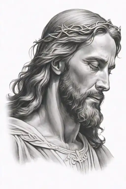 Hyper Realistic Portrait Of Jesus Christ